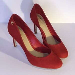 Ateliermix Red velvet Heels Pumps Women size 6